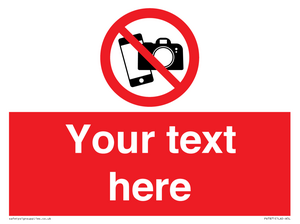 Custom No filming or photography